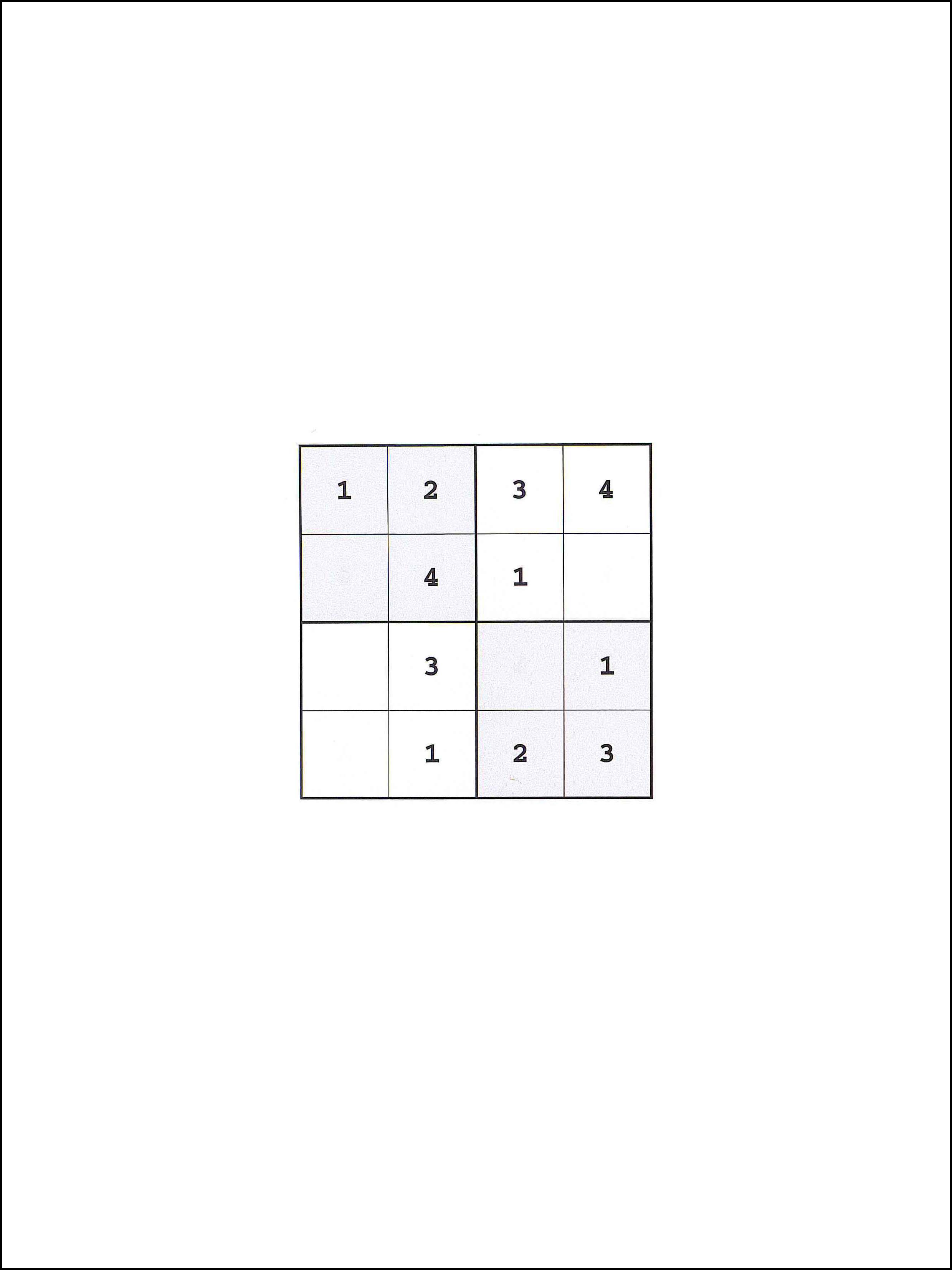 Sudoku 4x4 11