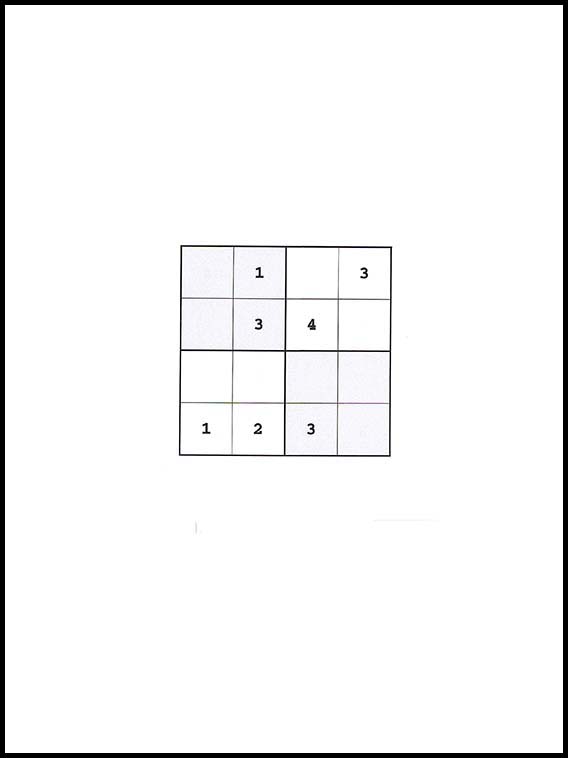 Sudoku 4x4 22