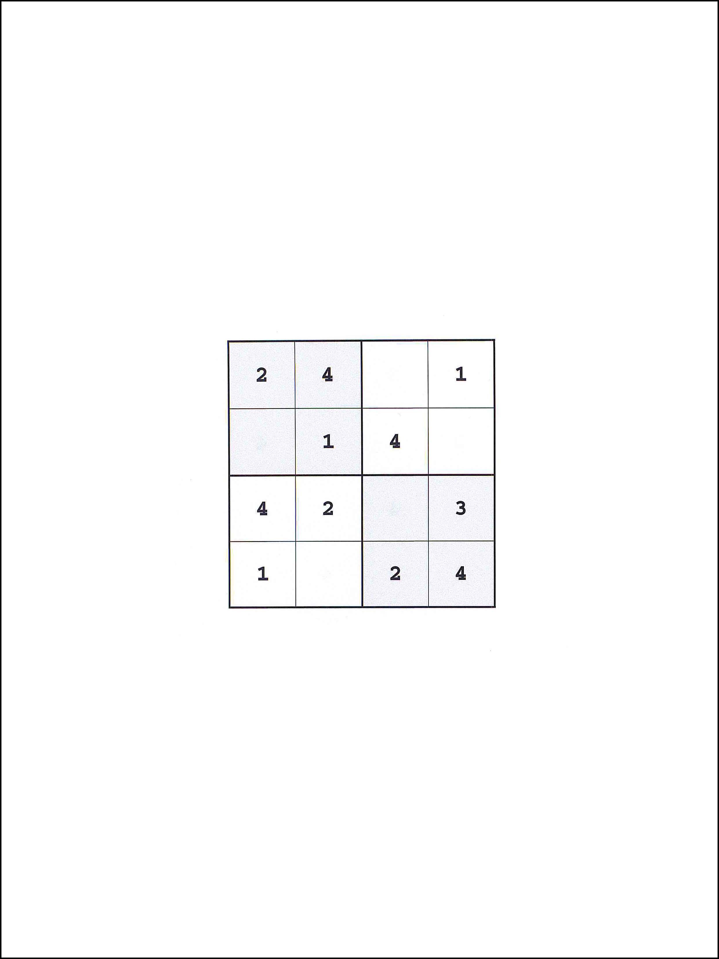 Sudoku 4x4 23