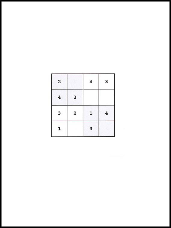 Sudoku 4x4 32