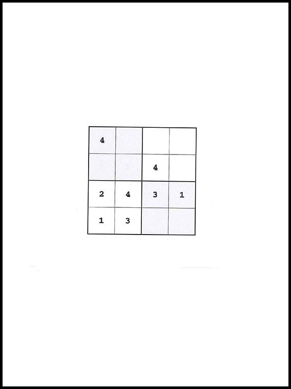Sudoku 4x4 36