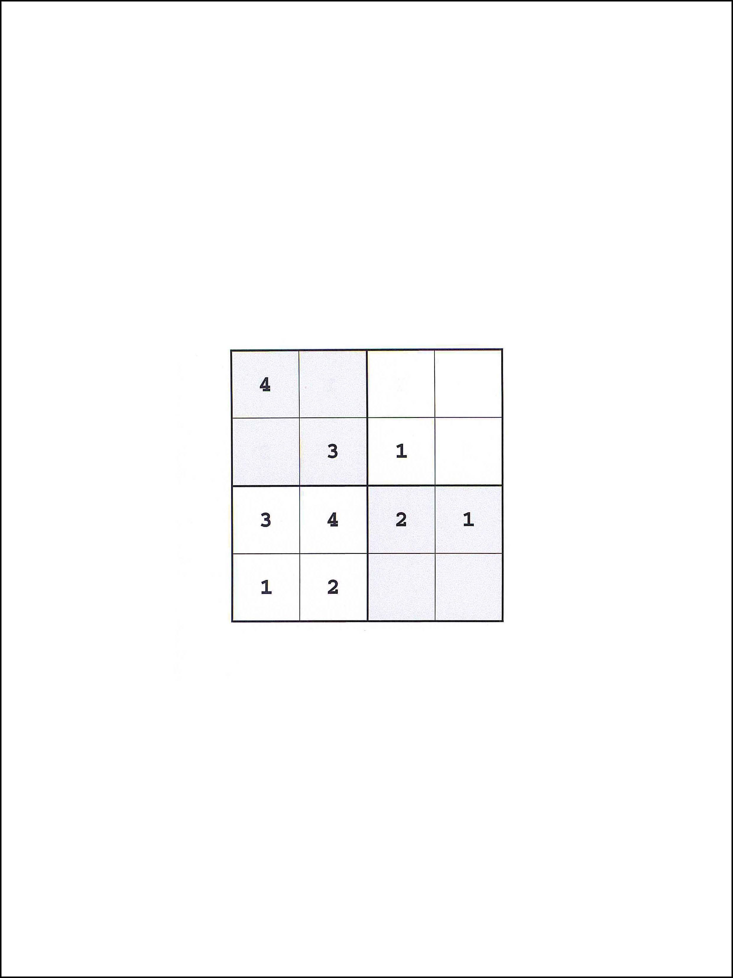 Sudoku 4x4 48