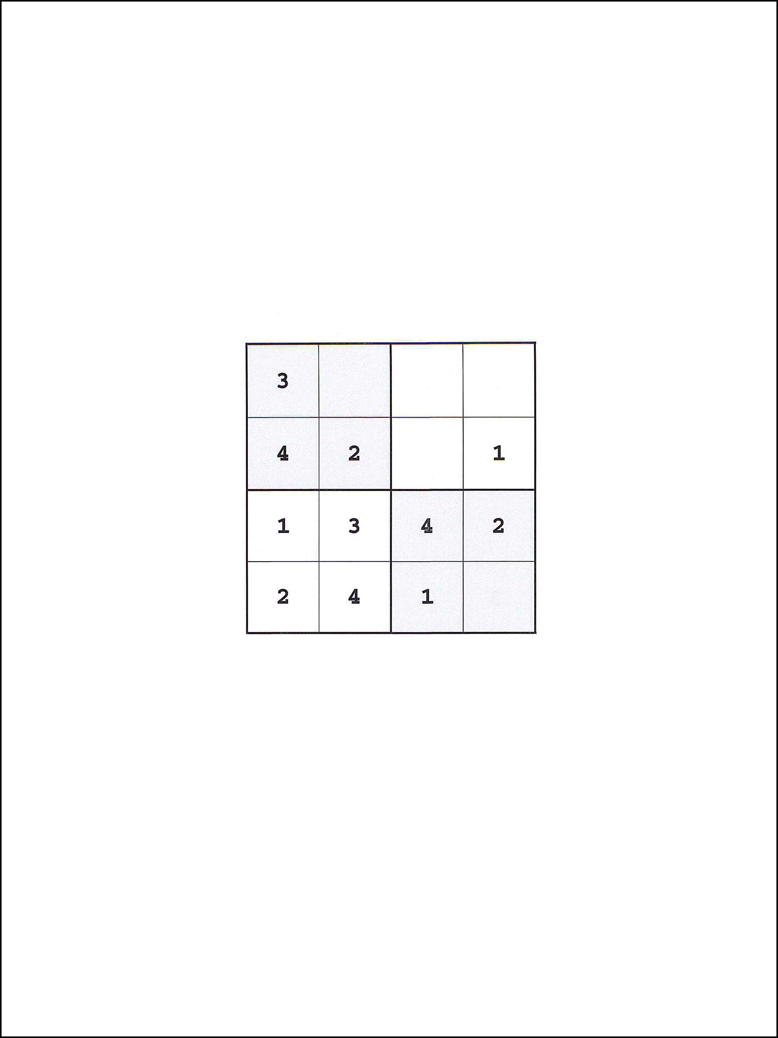 Sudoku 4x4 80