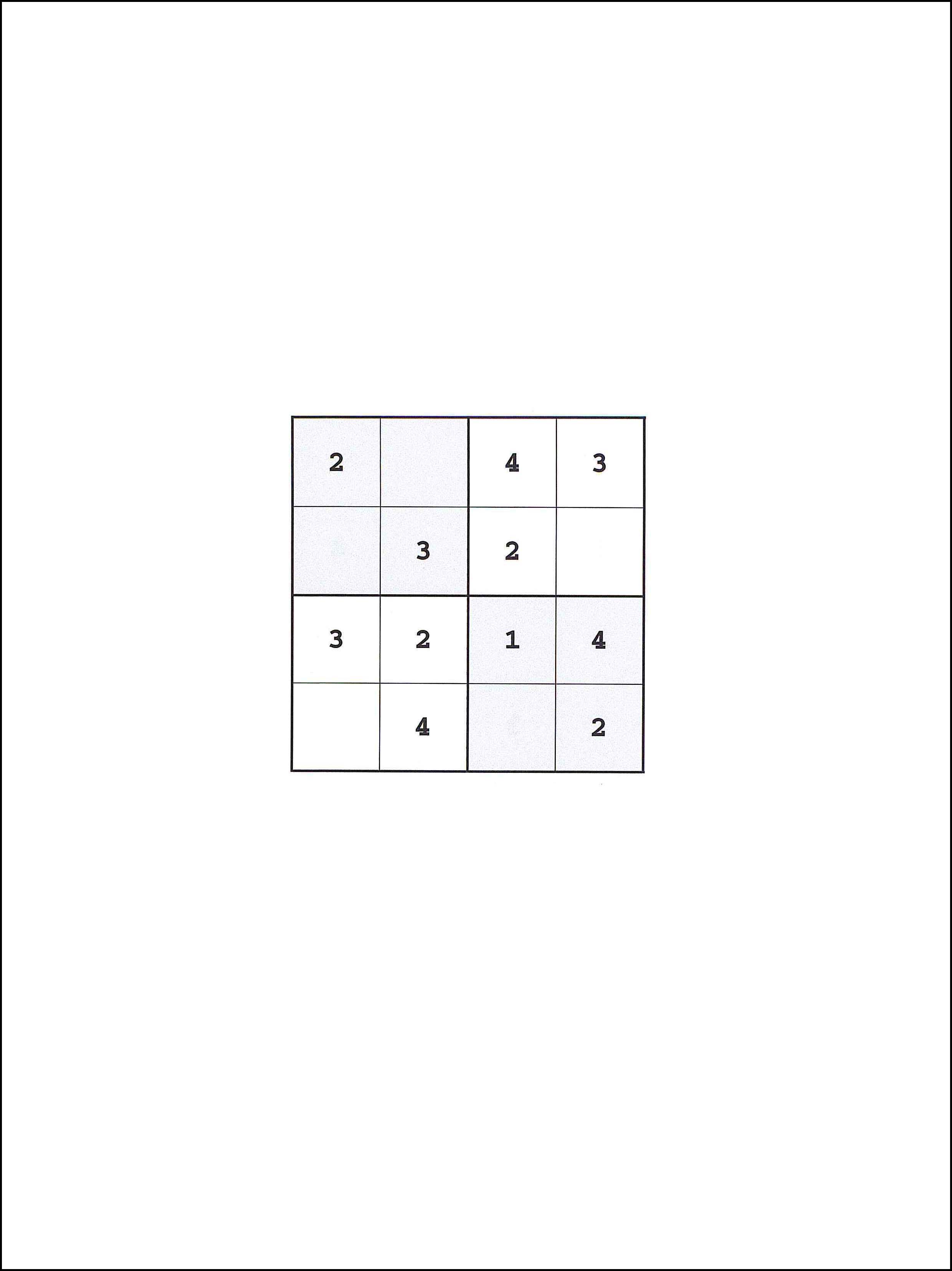 Sudoku 4x4 91
