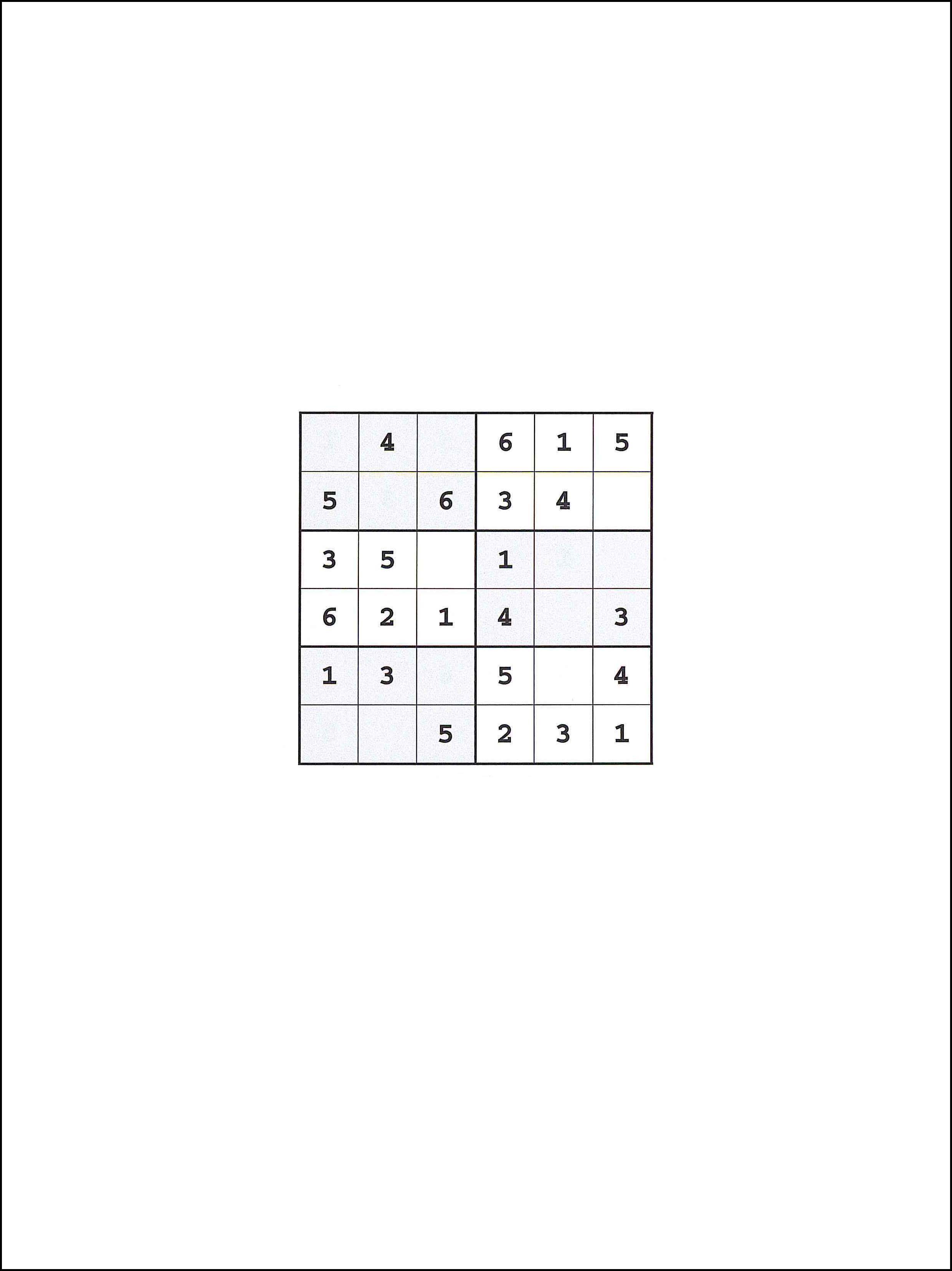 Sudoku 6x6 37