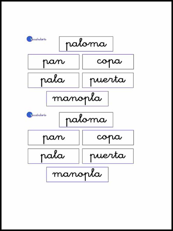 Vokabulär att lära sig Spanska 17